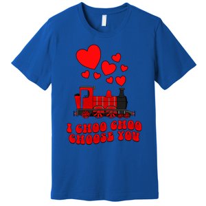 I Choo Choo Choose You Valentines Day Train Gift Premium T-Shirt