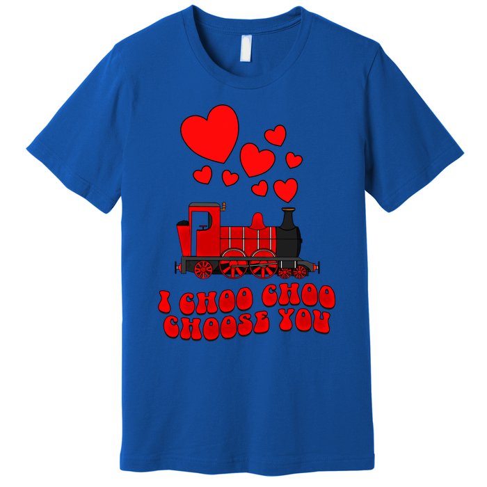 I Choo Choo Choose You Valentines Day Train Gift Premium T-Shirt