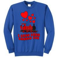 I Choo Choo Choose You Valentines Day Train Gift Tall Sweatshirt