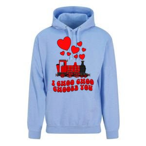 I Choo Choo Choose You Valentines Day Train Gift Unisex Surf Hoodie