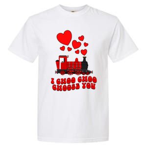 I Choo Choo Choose You Valentines Day Train Gift Garment-Dyed Heavyweight T-Shirt