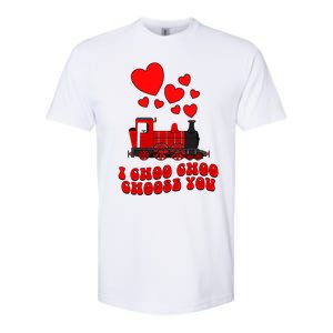 I Choo Choo Choose You Valentines Day Train Gift Softstyle CVC T-Shirt