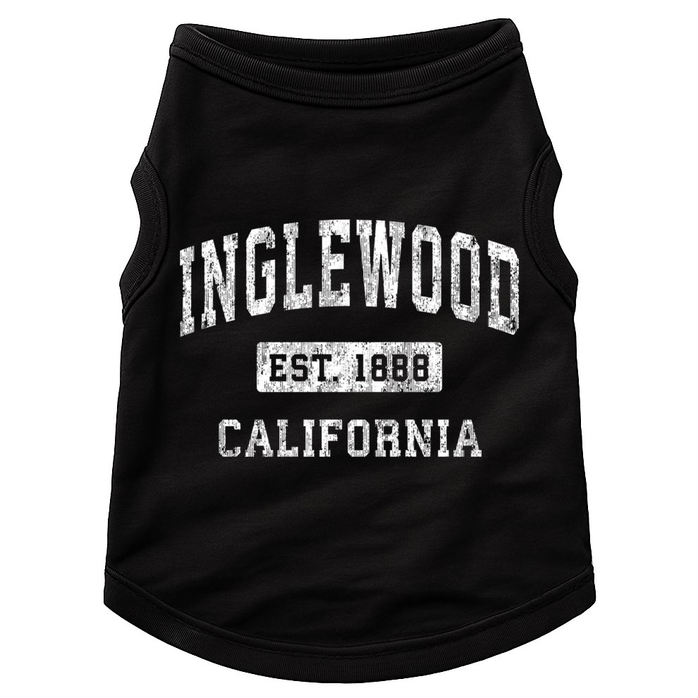 Inglewood California Ca Vintage Established Sports Design Doggie Tank