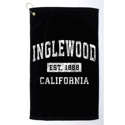 Inglewood California Ca Vintage Established Sports Design Golf Towel