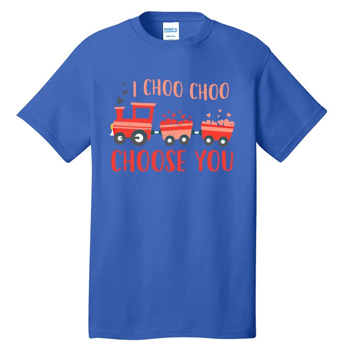 I Choo Choo Choose You Valentines Day Train Cute Gift Tall T-Shirt