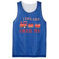 I Choo Choo Choose You Valentines Day Train Cute Gift Mesh Reversible Basketball Jersey Tank