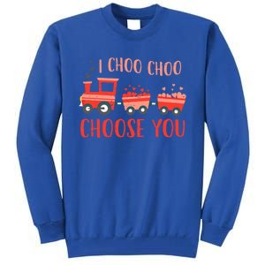 I Choo Choo Choose You Valentines Day Train Cute Gift Tall Sweatshirt