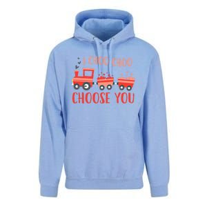 I Choo Choo Choose You Valentines Day Train Cute Gift Unisex Surf Hoodie