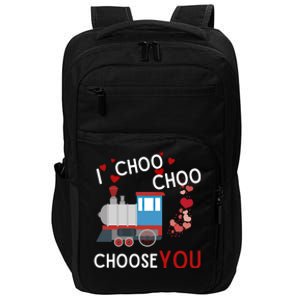 I Choo Choo Choose You Valentines Day Train Gift Impact Tech Backpack