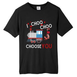 I Choo Choo Choose You Valentines Day Train Gift Tall Fusion ChromaSoft Performance T-Shirt