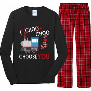 I Choo Choo Choose You Valentines Day Train Gift Long Sleeve Pajama Set