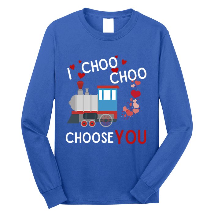 I Choo Choo Choose You Valentines Day Train Gift Long Sleeve Shirt