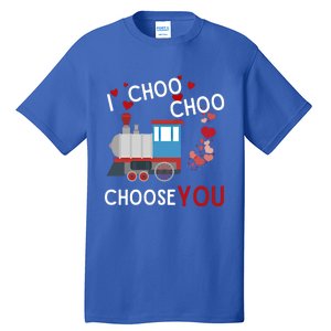 I Choo Choo Choose You Valentines Day Train Gift Tall T-Shirt