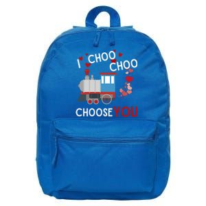 I Choo Choo Choose You Valentines Day Train Gift 16 in Basic Backpack