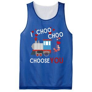 I Choo Choo Choose You Valentines Day Train Gift Mesh Reversible Basketball Jersey Tank