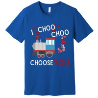 I Choo Choo Choose You Valentines Day Train Gift Premium T-Shirt