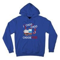 I Choo Choo Choose You Valentines Day Train Gift Tall Hoodie