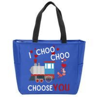 I Choo Choo Choose You Valentines Day Train Gift Zip Tote Bag