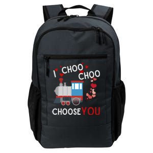 I Choo Choo Choose You Valentines Day Train Gift Daily Commute Backpack