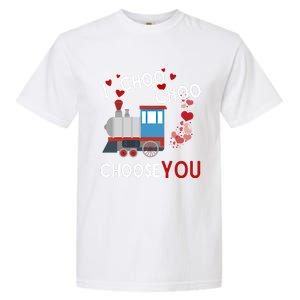 I Choo Choo Choose You Valentines Day Train Gift Garment-Dyed Heavyweight T-Shirt