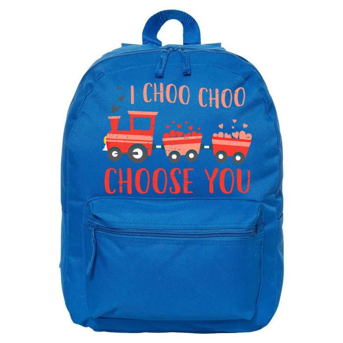 I Choo Choo Choose You Valentines Day Train Gift 16 in Basic Backpack