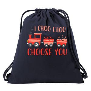 I Choo Choo Choose You Valentines Day Train Gift Drawstring Bag