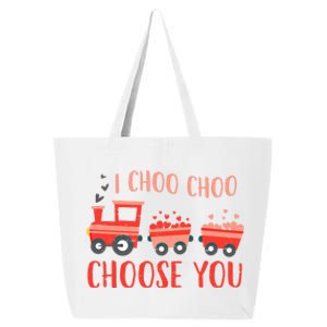 I Choo Choo Choose You Valentines Day Train Gift 25L Jumbo Tote