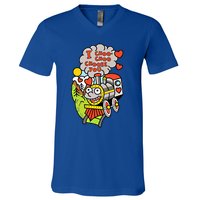 I Choo Choo Choose You Valentines Day Train Gift V-Neck T-Shirt