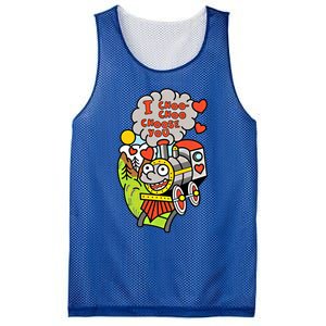 I Choo Choo Choose You Valentines Day Train Gift Mesh Reversible Basketball Jersey Tank