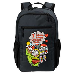 I Choo Choo Choose You Valentines Day Train Gift Daily Commute Backpack