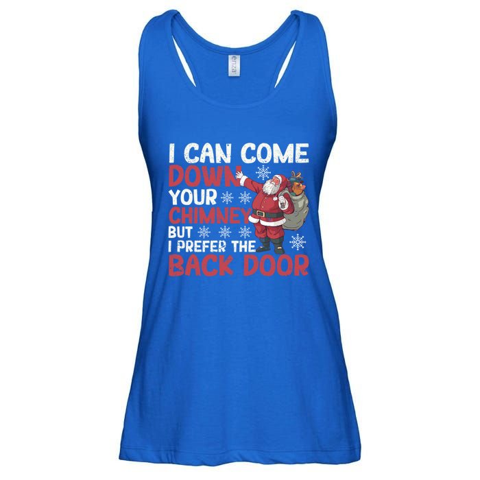 I Can Come Down Your Chimney Dirty Santa Claus Jokes Xmas Pj Gift Ladies Essential Flowy Tank