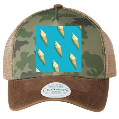Ice Cream Cone Pattern Legacy Tie Dye Trucker Hat