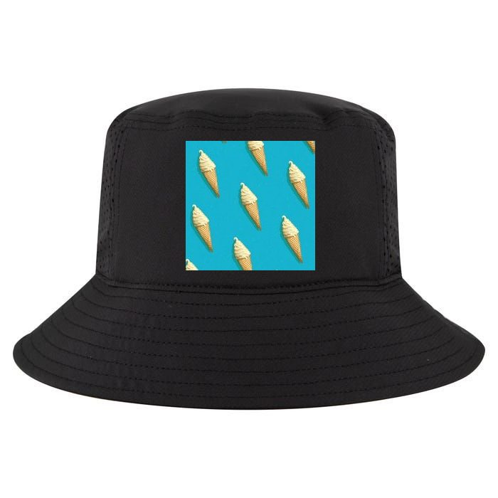 Ice Cream Cone Pattern Cool Comfort Performance Bucket Hat