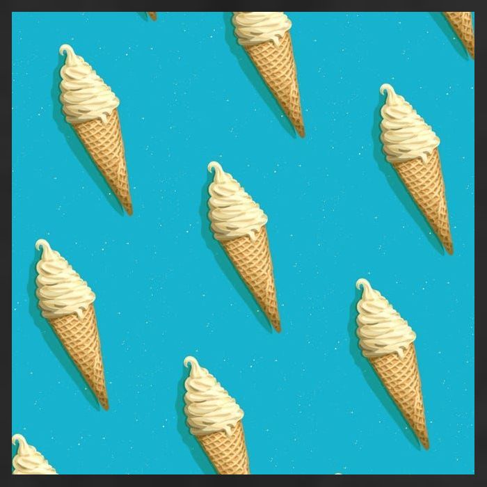Ice Cream Cone Pattern Cool Comfort Performance Bucket Hat