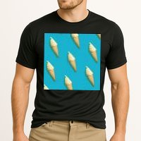 Ice Cream Cone Pattern Performance Shirt