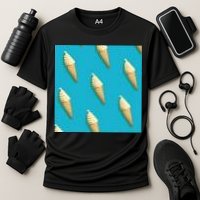 Ice Cream Cone Pattern Performance Shirt
