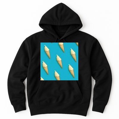 Ice Cream Cone Pattern Hoodie