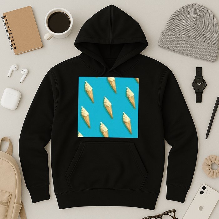 Ice Cream Cone Pattern Hoodie