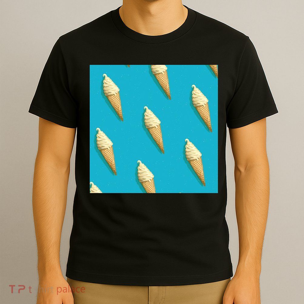 Ice Cream Cone Pattern T-Shirt
