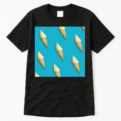 Ice Cream Cone Pattern Tall T-Shirt