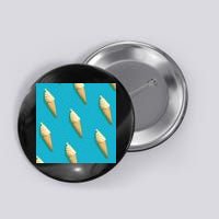 Ice Cream Cone Pattern Button