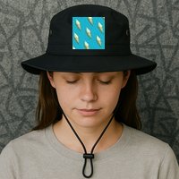 Ice Cream Cone Pattern Bucket Hat