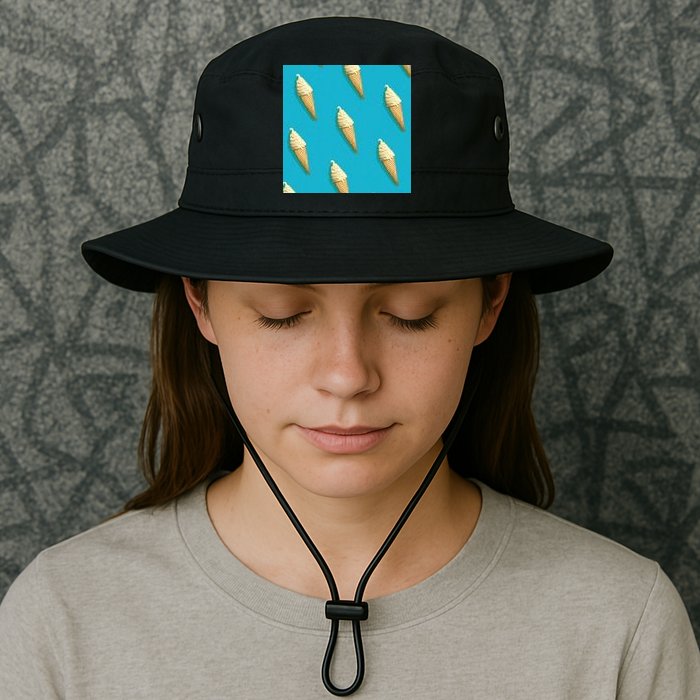 Ice Cream Cone Pattern Bucket Hat