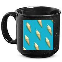 Ice Cream Cone Pattern 15oz Campfire Ceramic Mug