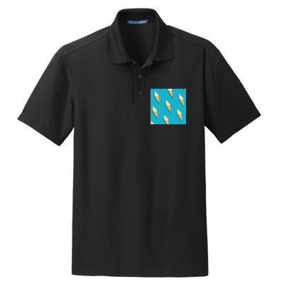 Ice Cream Cone Pattern Dry Zone Grid Polo
