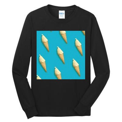 Ice Cream Cone Pattern Tall Long Sleeve T-Shirt