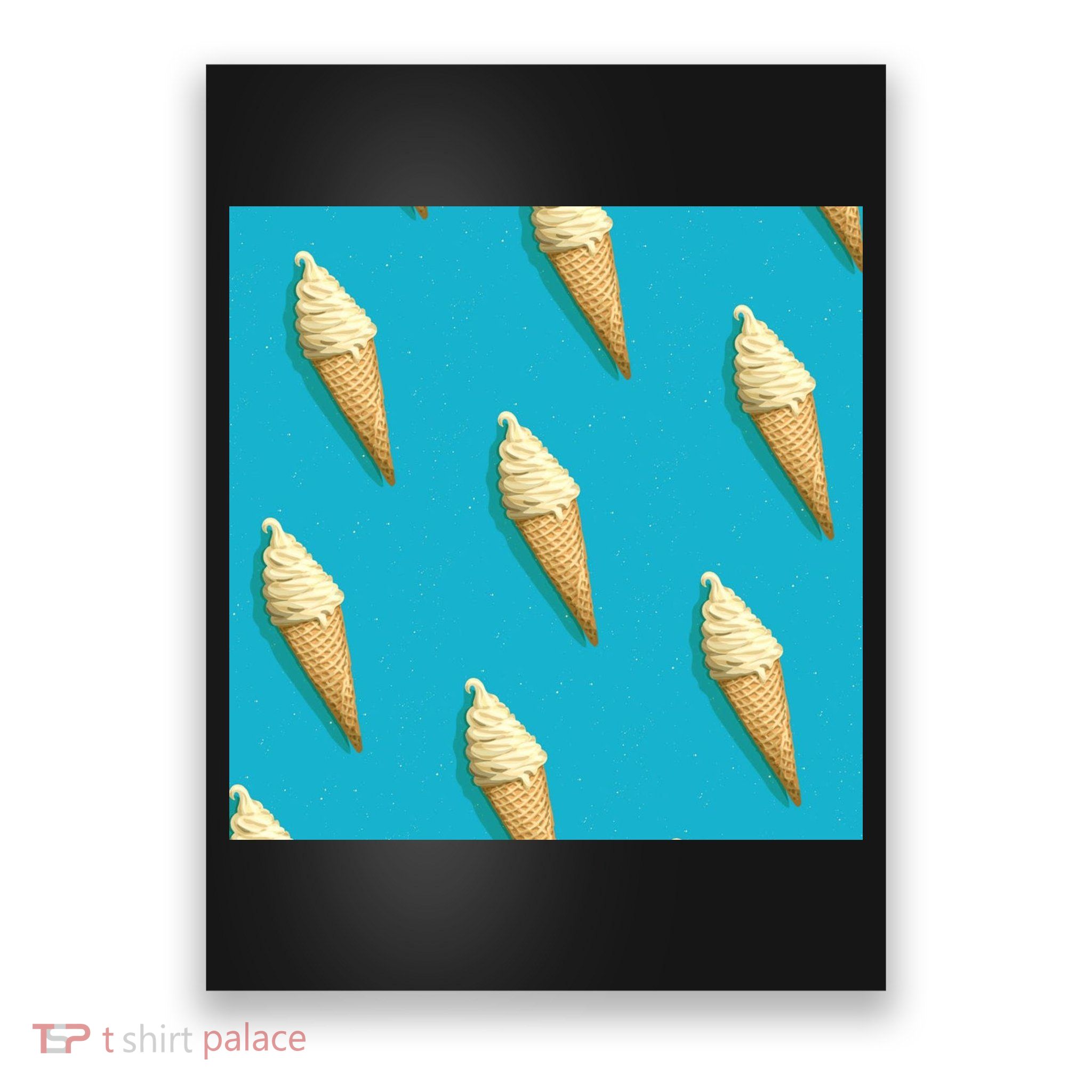 Ice Cream Cone Pattern Poster