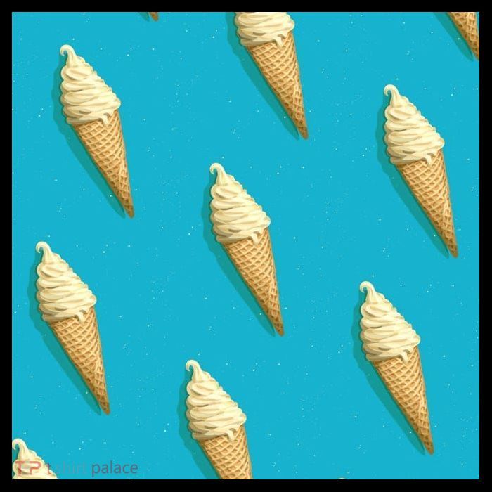 Ice Cream Cone Pattern Poster