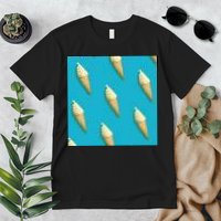 Ice Cream Cone Pattern Premium T-Shirt