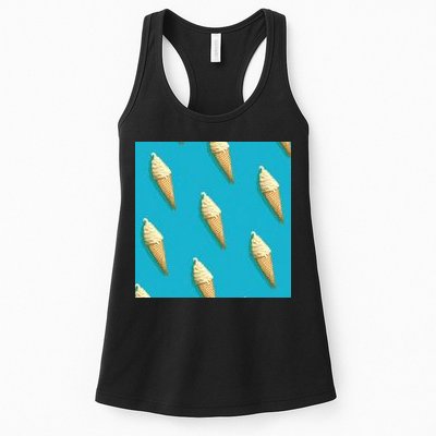 Ice Cream Cone Pattern Womens Tank Top